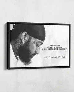Nipsey Hussle Quote Poster, Hip Hop Wall Art, Rapper Poster, Music Wall Decor