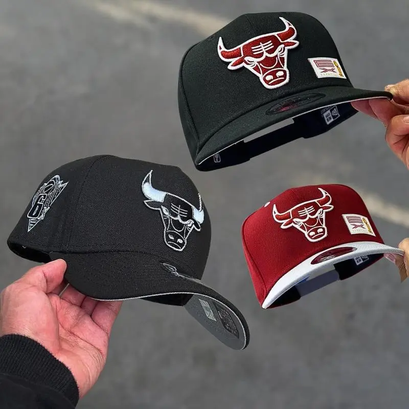 Chicago Bulls Premium New Era Hat – Adjustable Snapback Basketball Cap Featuring Raised Bull Logo Embroidery, Flat Brim Streetwear Design, Side Patch Accent, Unisex Urban Fashion Accessory, USA Trending Style 2026