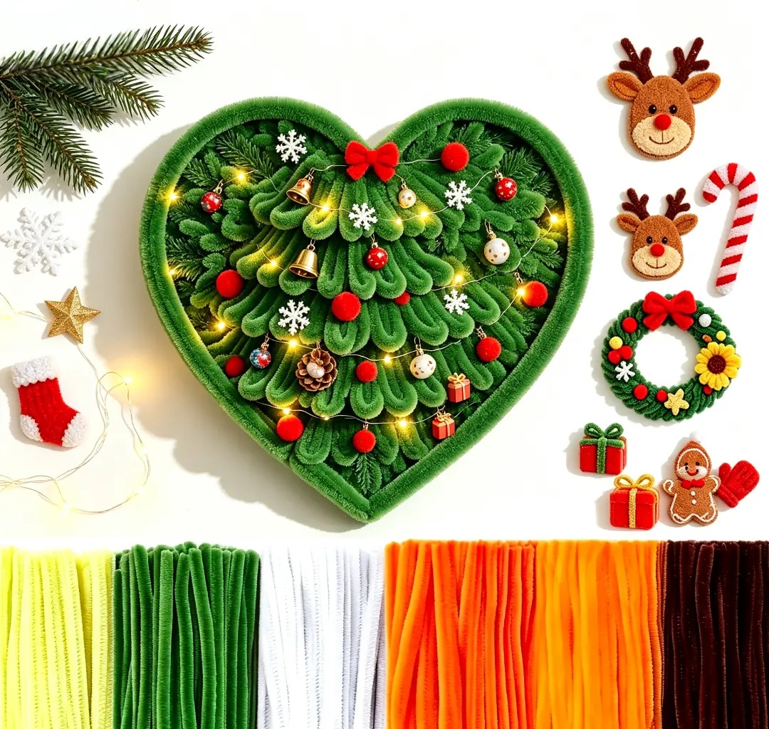 500‑Piece 12 Inch(30cm) Flexible Durable Chenille Stems, Assorted Bright Colors, Christmas DIY Art Craft Supplies for Xmas Ornaments, Home Decor & Valentine’s Day Gifts