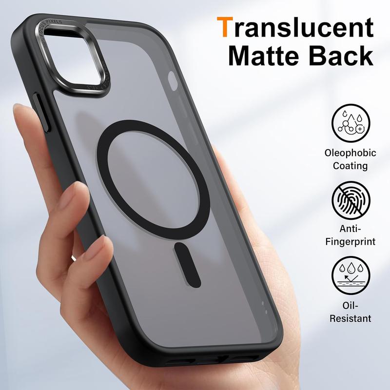 Magsafe iphone case,for iPhone 11 Case Compatible with Magsafe, 360° Full Body Shockproof Heavy Dropproof, Mysterious Black