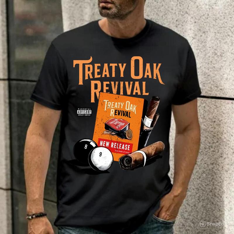 [New Collection Unisex 100% Cotton] Treaty Oak Revival Bad State of Mind TShirt Hoodie Unisex Cotton 1Side, Music Graphy Tee, Rock Band Treaty Oak Revival, Gift for Him for Dad, Gift for Her for Mom Snap68