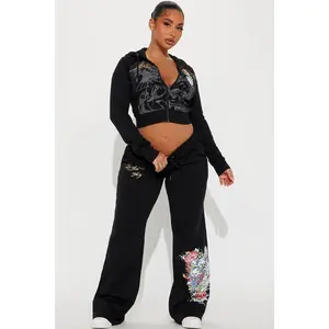 Ed Hardy Dreams Pant Set - Black C