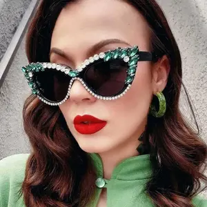 2026 Viral  Women’s Cat Eye Diamond Sunglasses | Bold Frame Retro Trendy | Party Club Night Out Eyewear