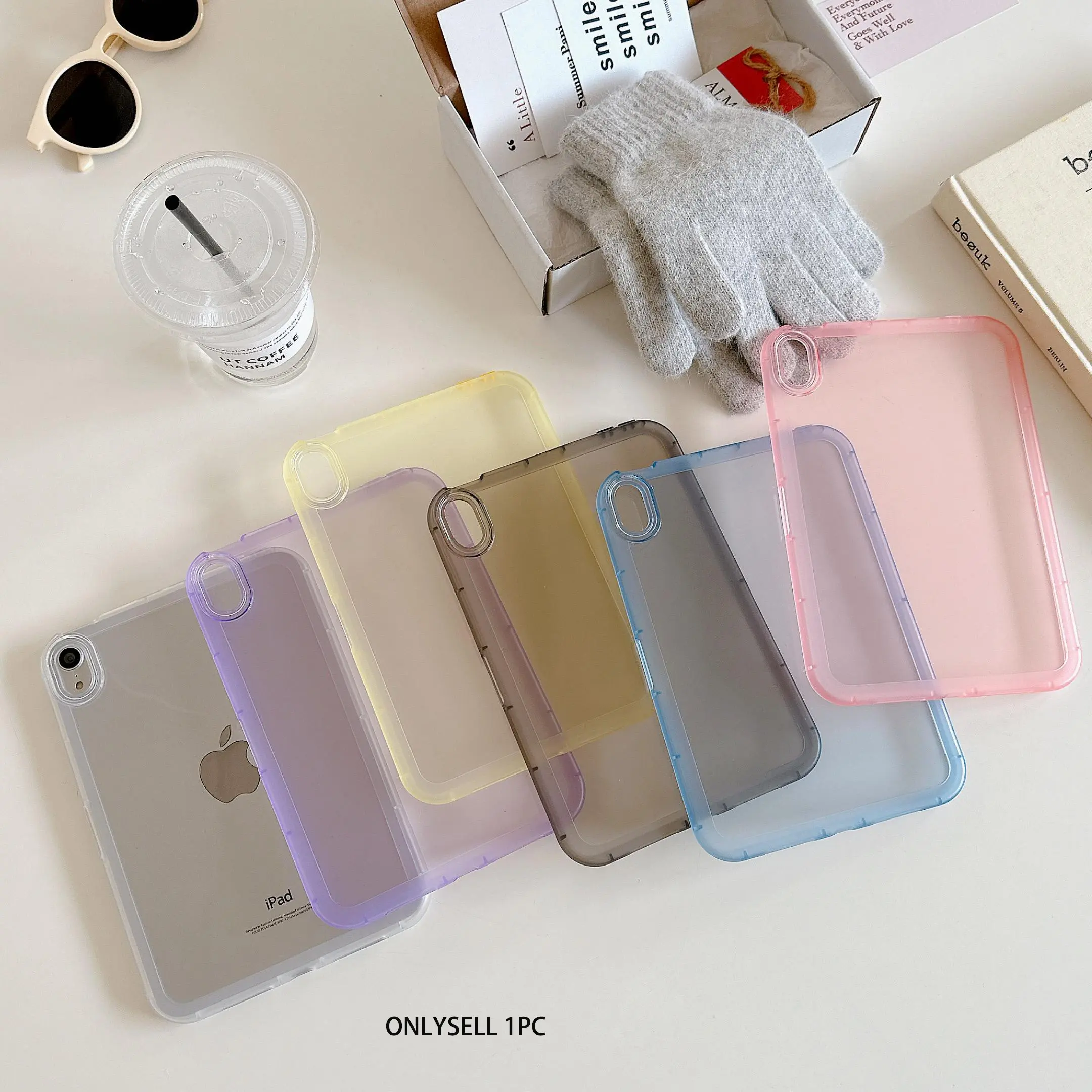 Silicone Case for iPad 10th/11th Gen A16, Anti-Drop Soft Cover, Tablet Covers, Tablet Casing, Transparent Protective Shell, Protector for iPad Air Mini Pro Series, Durable Silicone Cover, iPad Tablet Accessories
