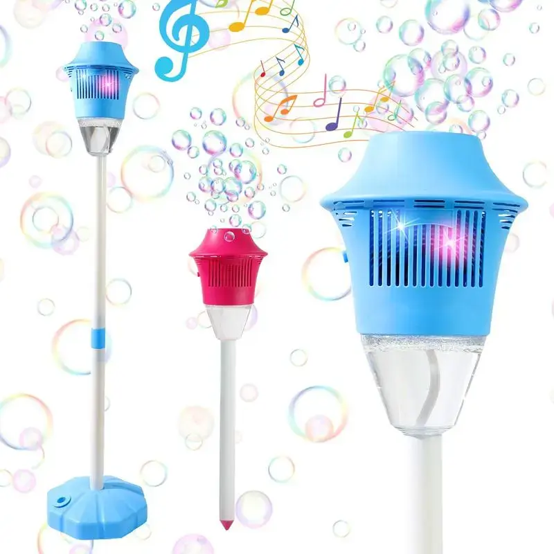 Bubble Maker For Kids - Adjustable Height Stand, Auto Blaster with Music, Perfect for Backyard,FunIdeal for Outdoor Parties Holiday gifts