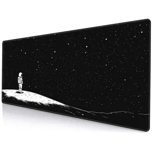 Astronaut Pattern Mouse Pad, Premium Multipurpose Mousepad, Non-slip Washable Rubber Base Thick & Comfortable Desk Mat for Laptops, Keyboards & Office Use