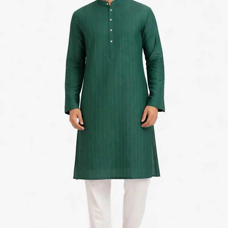 Men’s kurta with pant set Cotton Long Sleeve