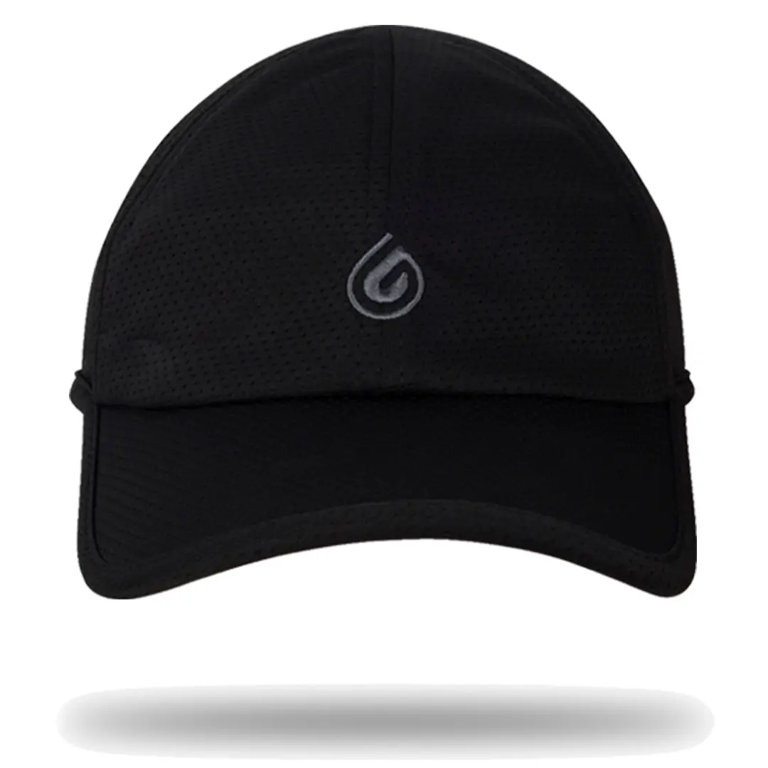 The Hat Black 2.0 Adjustable Fit Nylon / Polyester with Tri-Layer Ventilation Technology for All Seasons and Comfort Premium Headwear Handcrafted Cap Soft Lightweight Beanie Summer Snapback