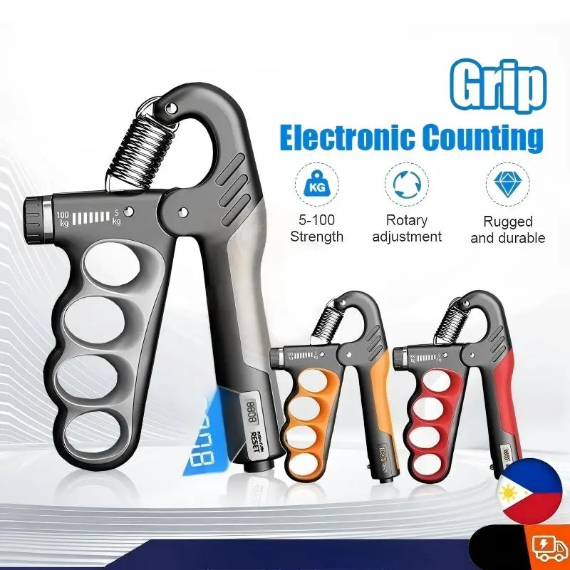 2026 Hand Grip Strengthener Adjustable Hand Grip Exerciser 1pc Digital Grip Strength Trainer 5-100kg for Fitness Gym Training Gift for Him All-Season Use Without Electricity