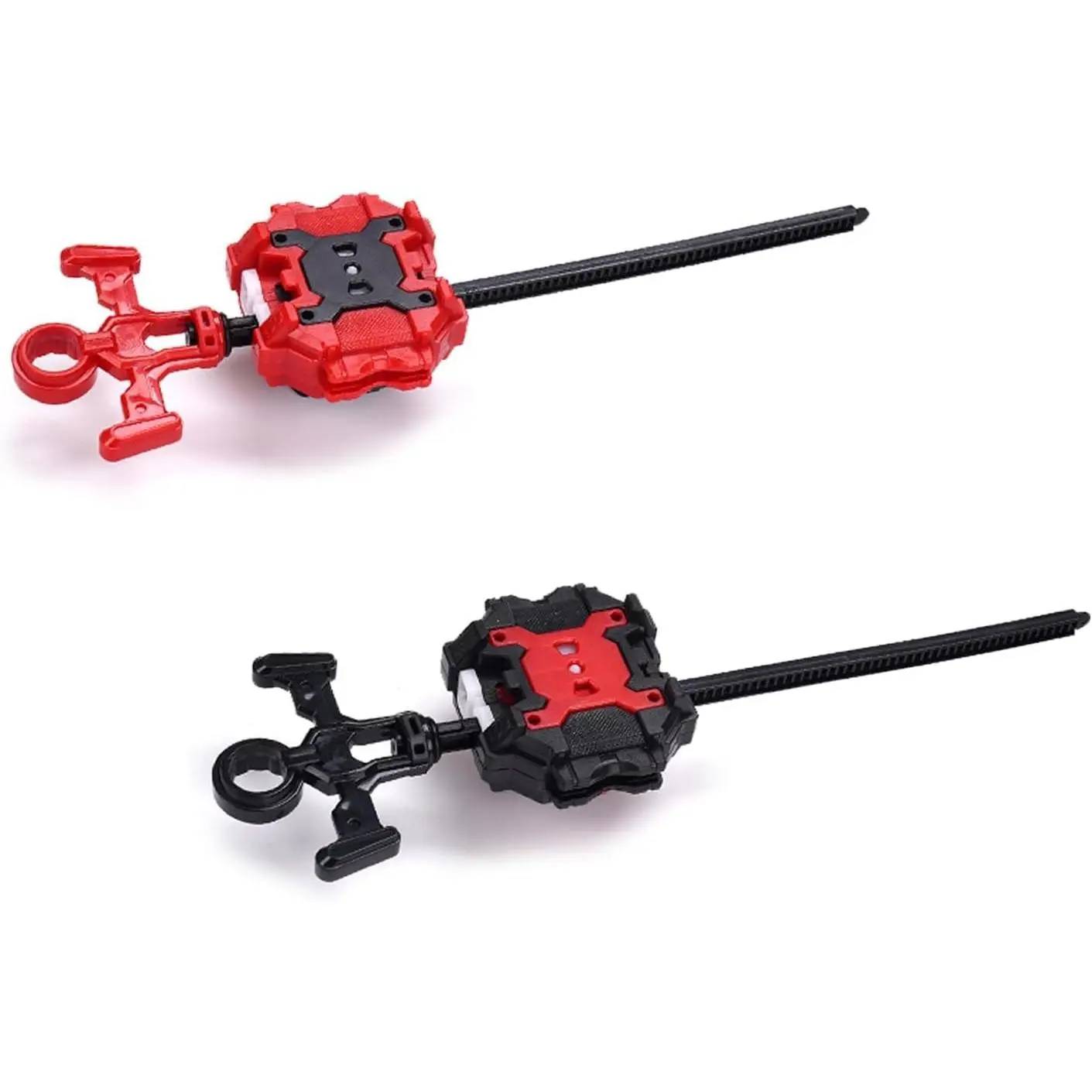 2 Pack Burst Tops Launchers, (Only Compatible with Burst), Right/Left-Spin Launcher, Battling Launcher, Gyro Accessories(Black+Red)