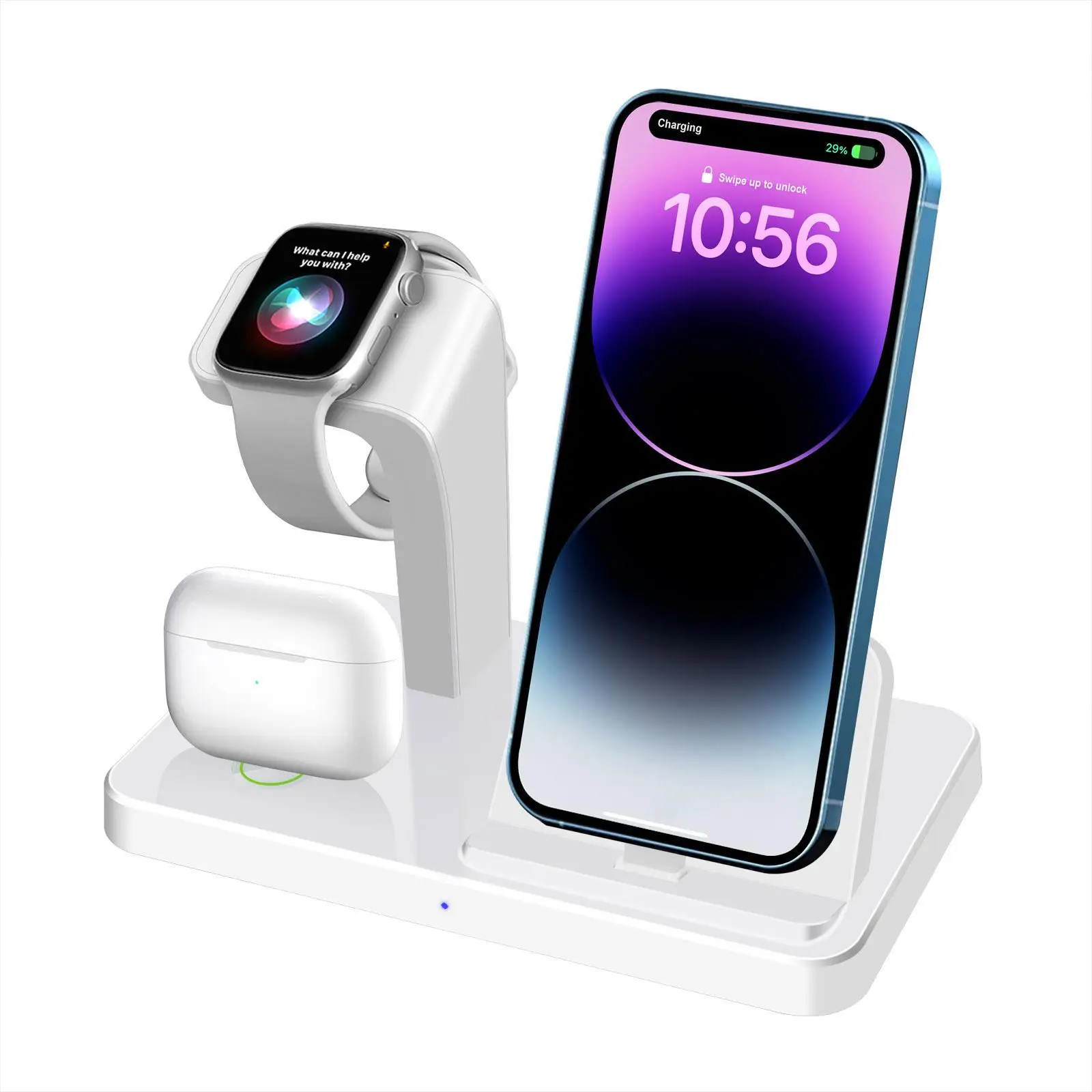 PDKUAI 15W 3 in 1 Charging Dock, Multifunctional Fast Charging Stand, Mobile Phone Charging Station for iPhone 16/15/14/13//12/11 Pro Max Apple Watch