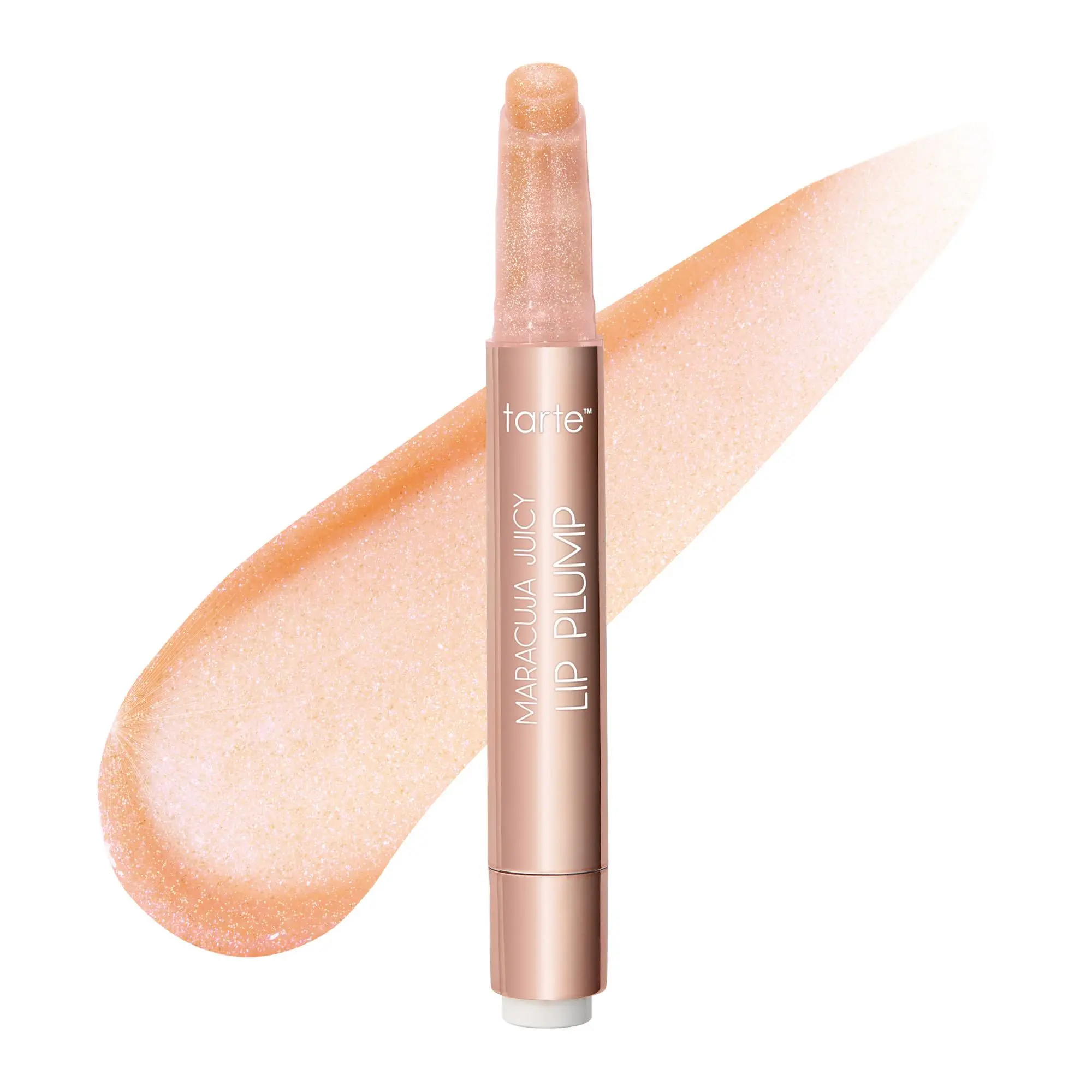 soft pink shimmer glass