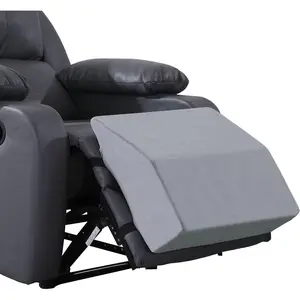 Extra Large Recliner Leg Pillow Support, 5 inch Thick Foam Foot Rest Cushion for Couch, Ergonomic and Multifunctional Leg Elevation Pad for Sofa, Chair, Bed(Grey)