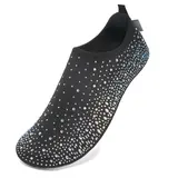 WateLves Women's Barefoot Shoes Back to School Diamond Knit Slip-On House Slippers for Indoor Outdoor Walking, Lightweight Travel Shoes, Quick-Dry Water Shoes for Yoga, Beach & Vacation#sohochic