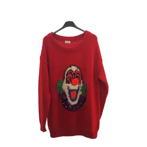 Pre-owned Celine Wool Small Leather Goods Pierrot Cotton Sweater