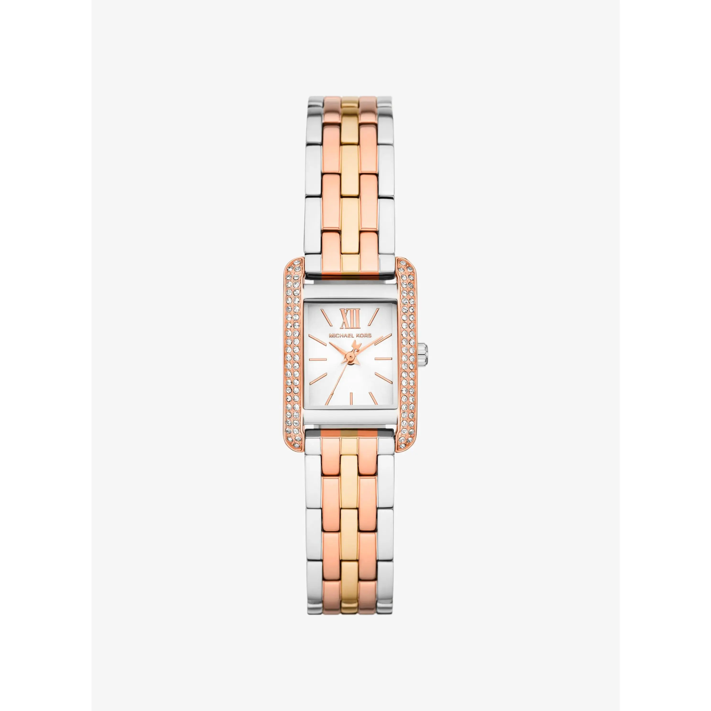 Mini Monroe Pavé Tri-Tone Watch