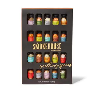 Smokehouse Ultimate Grilling Spice Set, Grill Seasoning Gift Set Flavors Include Chili Garlic, Rosemary and Herb, Lime Chipotle, Cajun Seasoning and More, Pack of 20