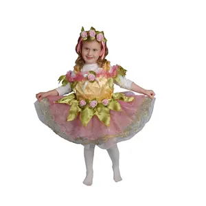 Ballerina Children’s Costume | Pink Ballerina Dress with Puffy Skirt & Sleeves Costume Dress for Girls - Perfect For Halloween, Pretend Play Fun & Costume Party