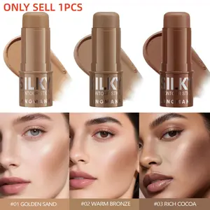 Three-Color Contour Stick, Multi-Functional Face Highlighter, Brightening Concealer, Sculpting Foundation, Eyebrow Pencil, Highlighter Rod, Makeup Bronzer, Cream Bronzer Stick