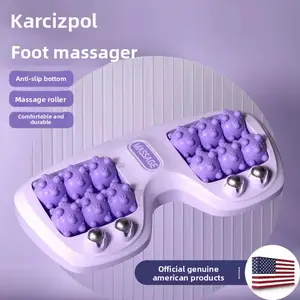 Foot massager Foot foot treatment Home leg acupuncture points Magnetic beads Four rows of rollers Artifact Foot dredging reflexology massage tool deep tissue massage