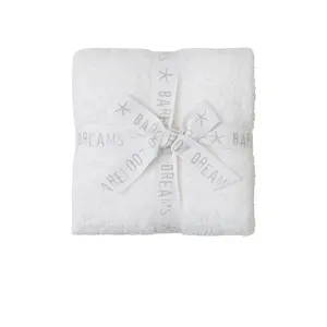 Barefoot Dreams Cozychic Stroller Blanket in Pearl