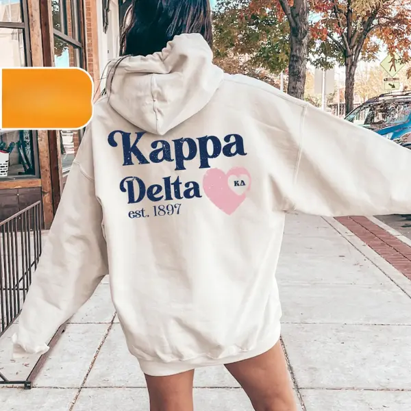 Kappa Delta Sorority Sweatshirt | Faded Love Sorority Hoodie | Kay Dee Sorority Gifts | Big Little Reveal | Aesthetic Sorority Crewneck
