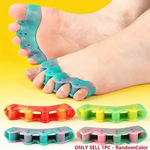 Colorful 5-Hole Toe Separator Pad, Effective Toe Spacer for Overlapping Toes & Big Toe Valgus Care