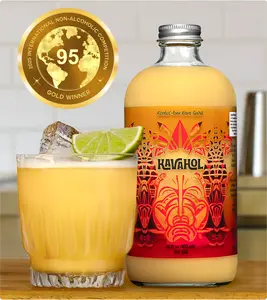 ️️Kavahol - Fiery Kava Spirit, Alcohol-free, Spicy Ginger Flavor, 10 Servings Beverage Organic