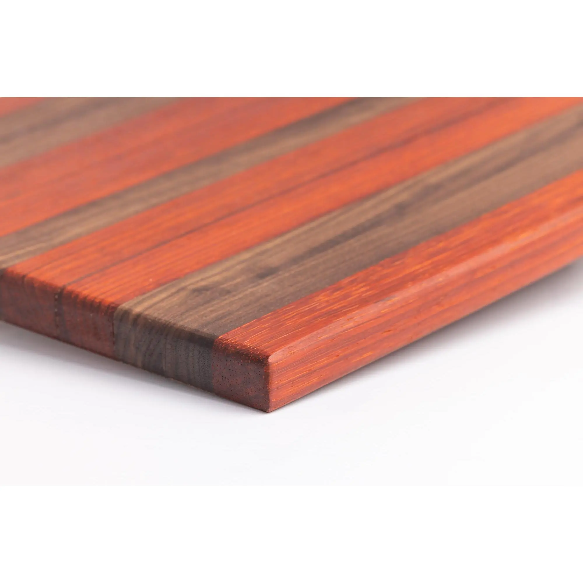Chef Series Cutting Board - Handcrafted Walnut & Padauk, 14" x 10" x.75" Knife-Ready Board for Food Prep, 14X10 In