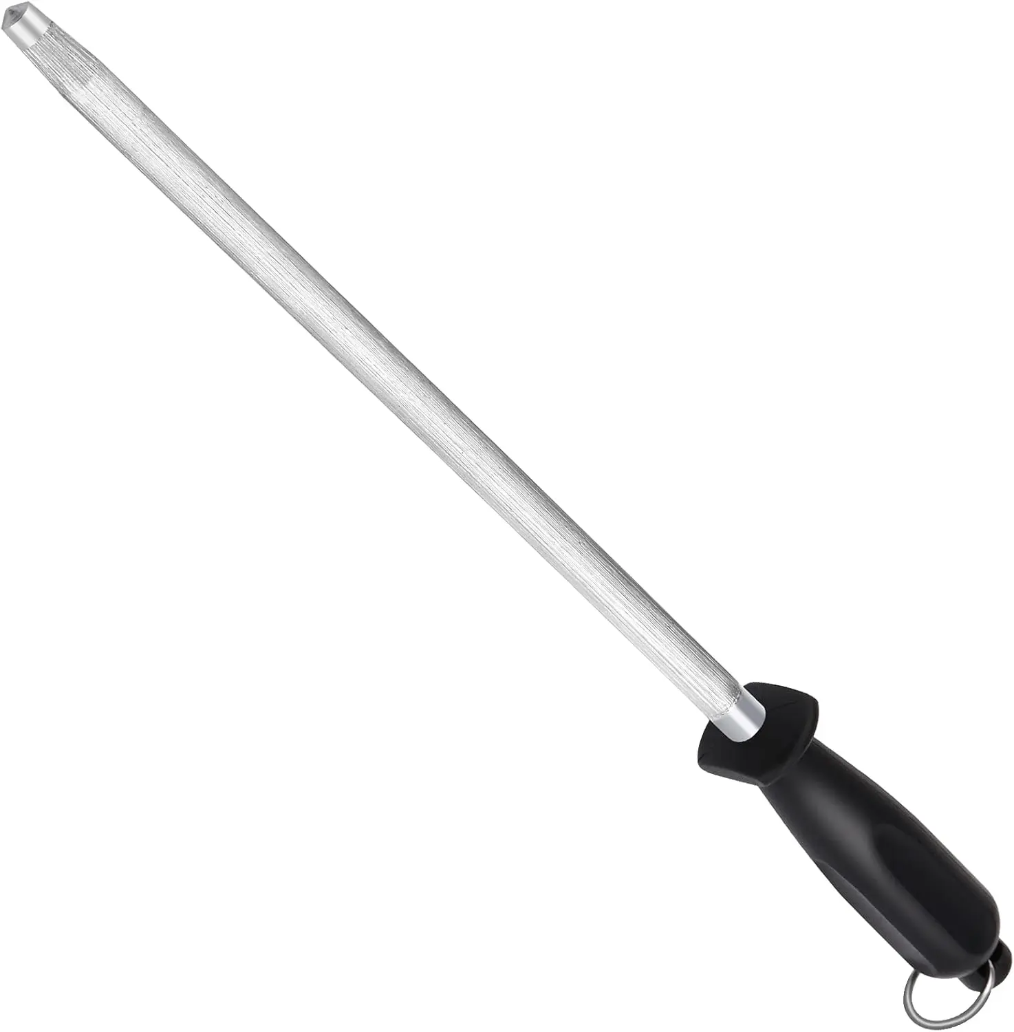 Honing Steel  Sharpening Rod 12 inches,  Carbon Steel  Sharpener Stick, Easy to Use Honer for  and Rod Sharpeners - Daily Maintenance