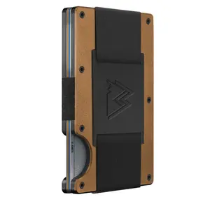 Minimalist Wallet for Men - Credit Card Holder & Cash Strap, Slim RFID Wallet I Scratch Resistant, Easily Removable Money & Cards, Mens Wallets
