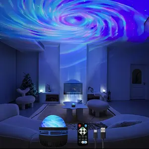 Water Wave Remote Control Magic Ball Projector Lamp, Creative Desk Lamp, Romantic Night Light, Dynamic Multi-Color Atmosphere Lamp