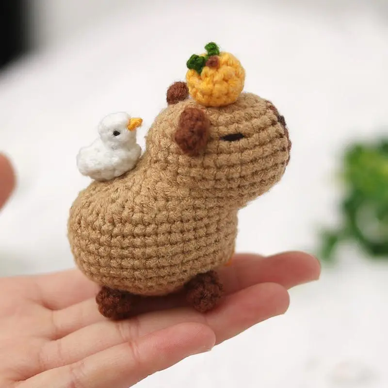 Cute Capybara Design Crochet Kit, 1 Set DIY Handmade Knitting Kit with Accessories, Knitting Supplies for Home Decor