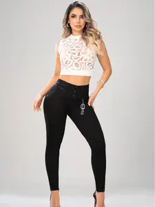 Colombian Jeans Butt Lifting Pants with Abdominal Control Push Up Design Skinny Fit Ref/1109 All Seasons Style Smooth Women's Bottom Fabric Spandex Cotton Trouser - Womenswear