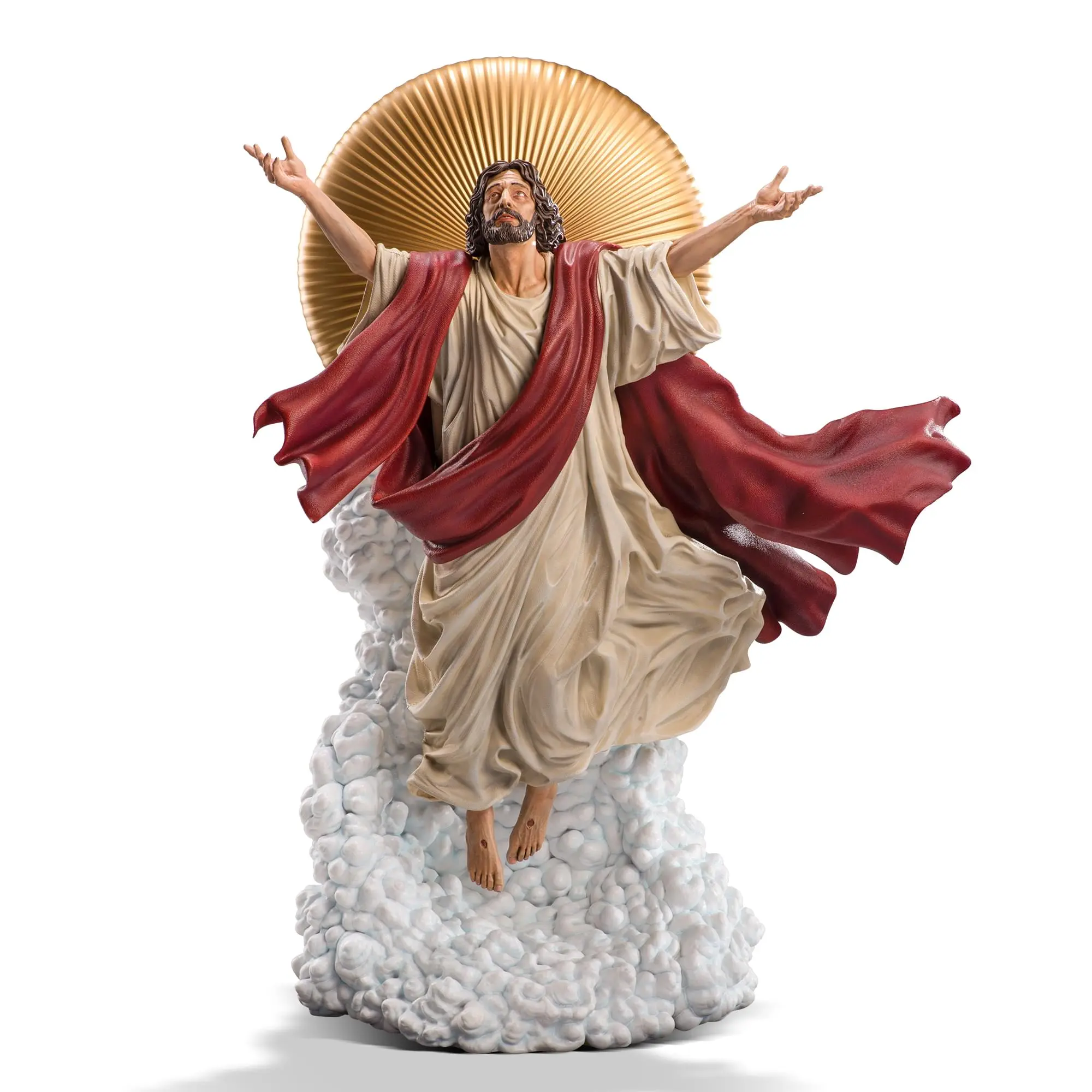 Ascension of Jesus Christ 11-Inch Premium Statue | 1:10 Scale Red Robe Edition