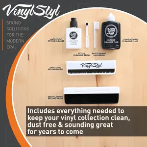 Vinyl Styl® VS-A-009 Ultimate Vinyl Record Care Kit - Record & Stylus Brushes And Fluid  [VINYL ACCESSORIES] Audiophile