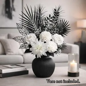 Modern Minimalist Fake Flower Arrangement Set, & Design, No Maintenance Required, Perfect for Living Room Decor