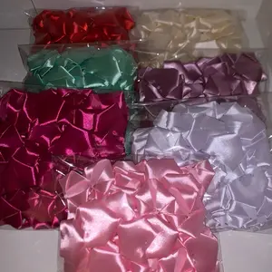 100 Ribbon Petals for Forever Roses - Assorted Colors Including Red, Green, Blue, Purple, Pink & Silver