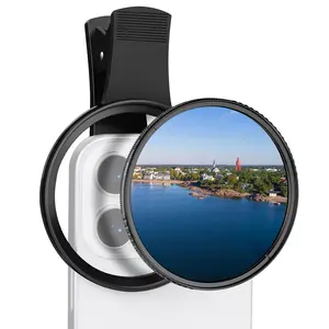 67mm Clip-On Cpl Phone Lens Filter Set, Round Polarizer, Compatible with Apple iPhone 16/15/14/13/12/11 Series, Photography Accessories