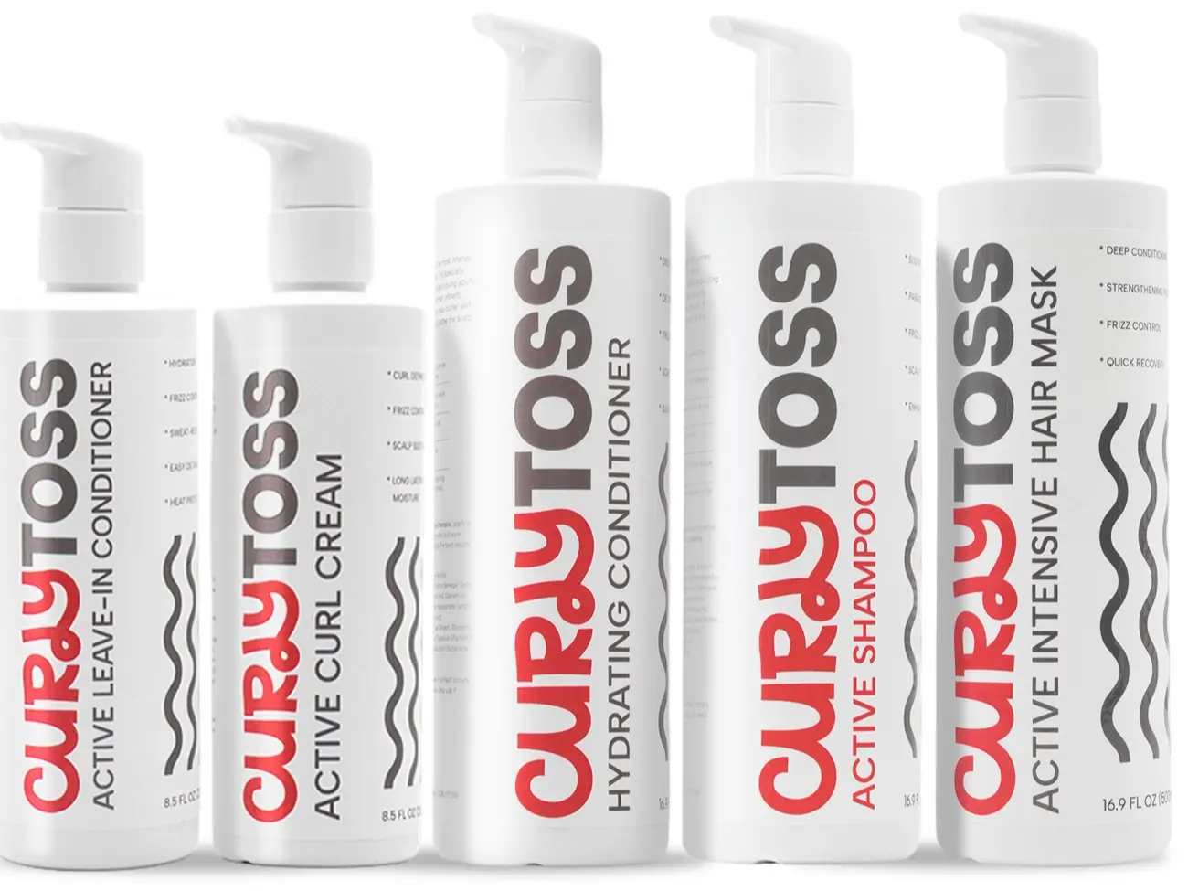 CurlyToss Gift Kit 5-Step Curl Care Set – Complete Routine for Hydrated Defined Curls