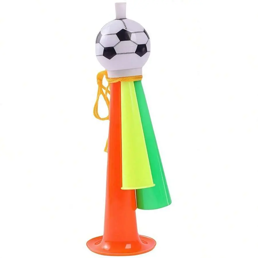 Hand Air Horn 3-Pack, Loud Cheering Horn for Sports Games, Parties, Football Fan Noisemaker, Safety & Celebration Air Horns