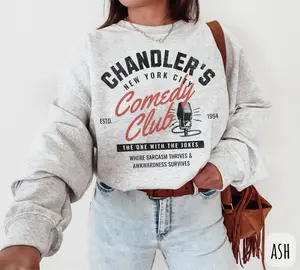 Chandler Friends Sweatshirt, Friends Sweatshirt, 90s Nostalgia, Bing Hoodie, Friends TV Show Inspired Crewneck