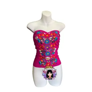 Blusa corset en rayon Bordado