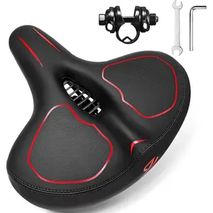 Wide  Seat for Men Women Ebike Seats Comfort  Comfortable  Seats Saddle for Ebike/Crusier/Exercise/Peloton