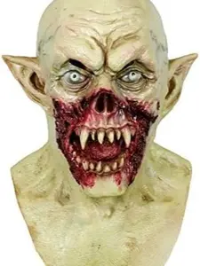 Vampire Mask Zombie Head Mask for Adult, Scary Horror Creepy Demon Monster Mask for Halloween Costume Party - Realistic Design, Hand-painted, Water-proof Insulation, Comfortable Fit - Clothing, Menswear Tropical Underwear Spooky Natural Menswear