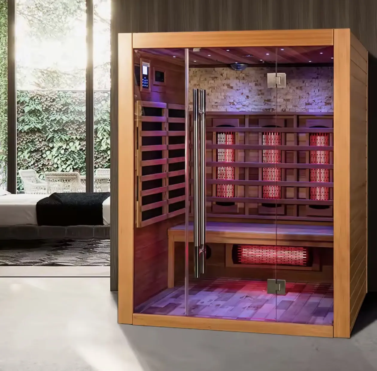 SMARTMAK | Far Infrared Wood Sauna Room for Home