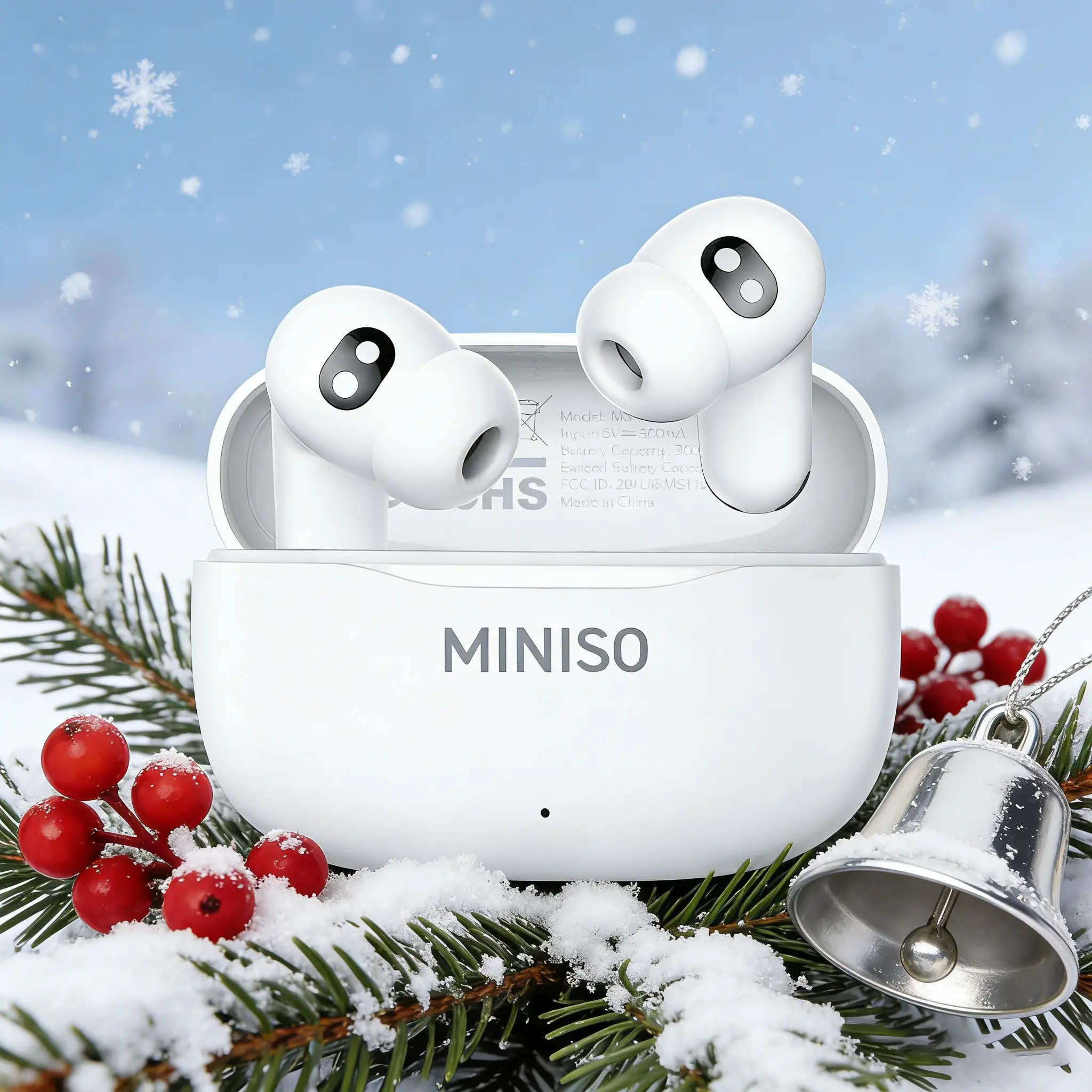 MINISO MS112 Wireless Earbuds Headset - Active Noise Cancelling Headphones, In-Ear Bluetooth Earbud, High Quality High Fidelity Sound, USB-C Charging, Suitable for Office & Sports Use