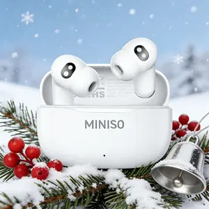 MINISO MS112 Wireless Earphones: Active noise cancellation, suitable for office, sports, studying, and audio calls, in ear Bluetooth earphones, high fidelity sound quality, USB C charging.