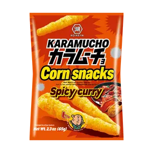 KOIKEYA Kameda Seika Corn Potage Snack Crisps, Spicy Curry Flavor, 65g - Japanese Savory Snack for TikTok