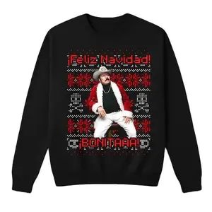Feliz Navidad LALO MORA Ugly Christmas HALF TONES Artists Latin Music Unisex T-shirt, Sweatshirt, Hoodie Sale for Black Friday, Cyber Monday, Full Colors, For Men, For Women